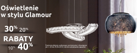 Oświtlenie Glamour Black Red White