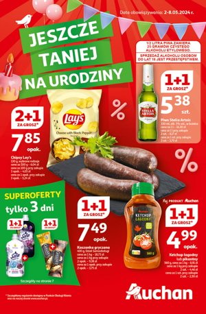 jeszcze taniej na urodziny Auchan