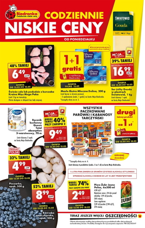gazetka biedronki od poniedziałku