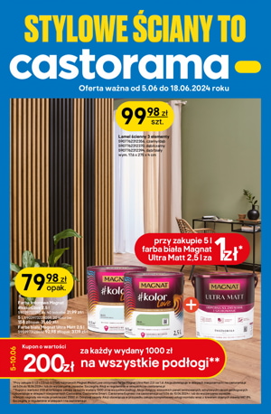 gazetka castorama stylowe ściany