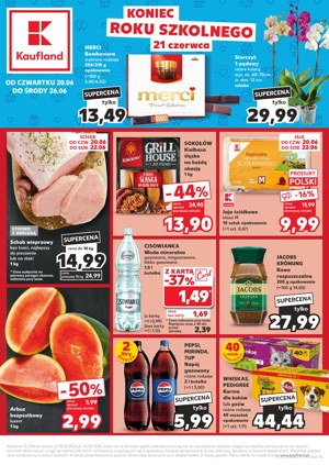 gazetka kaufland koniec roku szkolnego