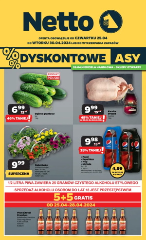 Dyskontowe asy gazetka Netto