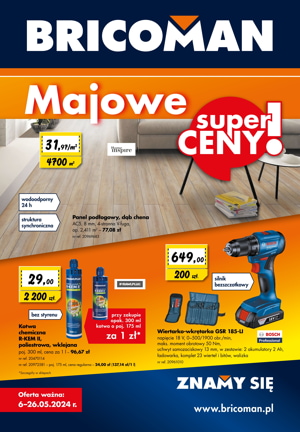 gazetka majowe ceny bricoman