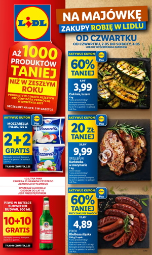 gazetka lidl na majówkę