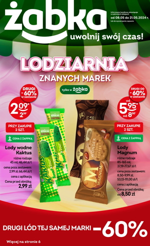 gazetka żabka lodziarnia