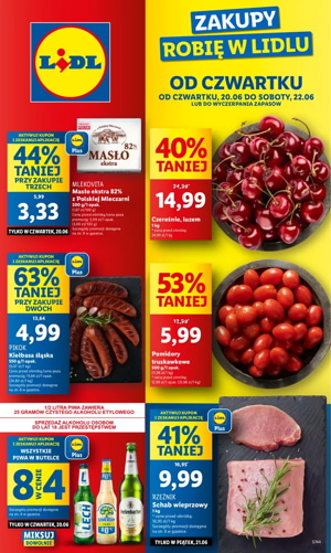 gazetka lidl od czwartku 20 06
