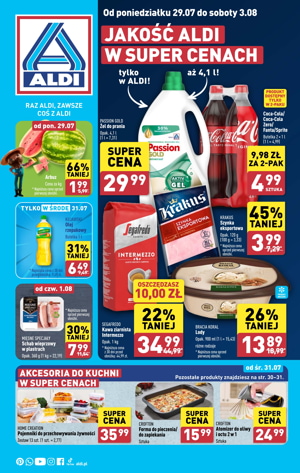 gazetka Jakość Aldi w super cenach od 29 07