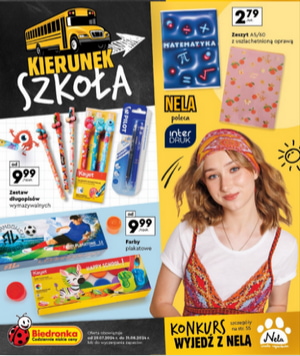 biedronka gazetka promocyjna Kierunek szkoła