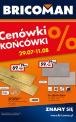 Gazetka promocyjna bricoman Cenówki końcówki