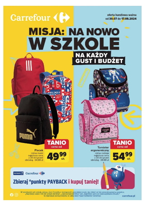 gazetka carrefour Na nowo w szkole na każdy gust i budżet