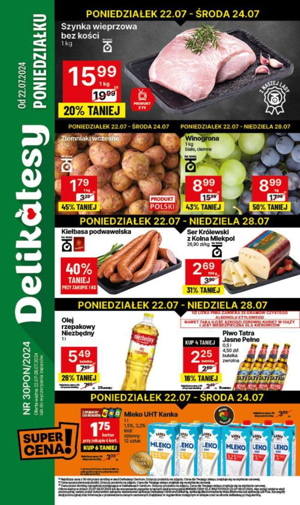 gazetka promocyjna delikatesy centrum od poniedziałku 22 07