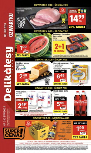Gazetka promocyjna Delikatesów Centrum od czwartku 1 08