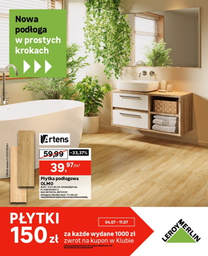 gazetka promocyjna leroy merlin podłoga