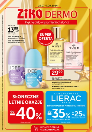 Gazetka promocyjna Ziko Dermo Piękne ciało w promieniach słońca