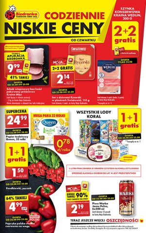 Gazetka promocyjna Biedronka od czwartku 22 08