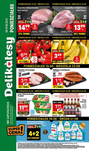 gazetka promocyjna delikatesy centrum od poniedziałku 19 08