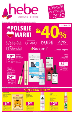 gazetka promocyjna drogerii hebe Polskie marki