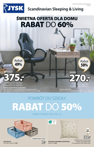 Jysk gazetka promocyjna Świetna oferta dla domu rabat