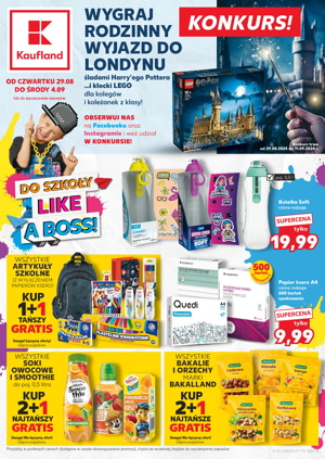 gazetka promocyjna kaufland do szkoły like a boss