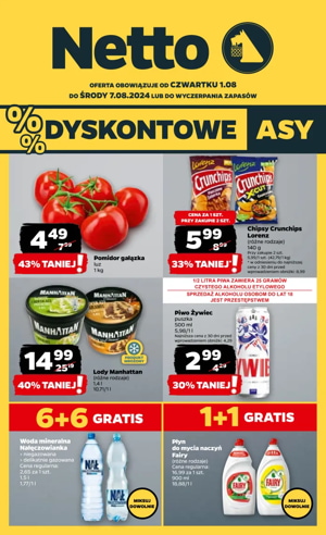 gazetka promocyjna Dyskontowe asy Netto od 1 08