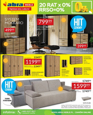Gazetka abra meble Czas na nowe promocje