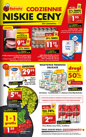 Gazetka promocyjna Biedronka od czwartku 19 09