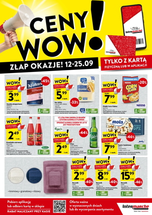 Gazetka promocyjna intermarche ceby wow złap okazje