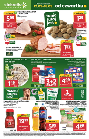 Gazetka promocyjna Stokrotka od czwartku 12 09