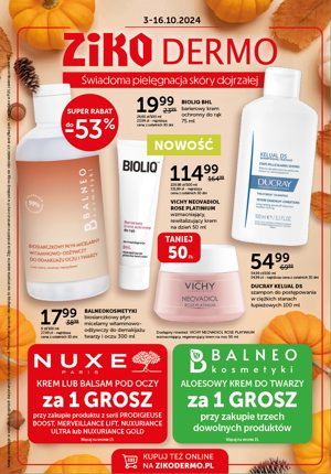 Gazetka promocyjna Ziko Dermo Świadoma pielęgnacja skóry dojrzałej