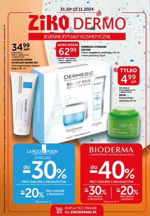 Gazetka promocyjna Ziko Dermo Jesienne rytuały kosmetyczne
