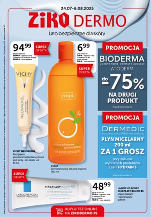 Gazetka promocyjna Ziko Dermo Lato bezpieczne dla skóry